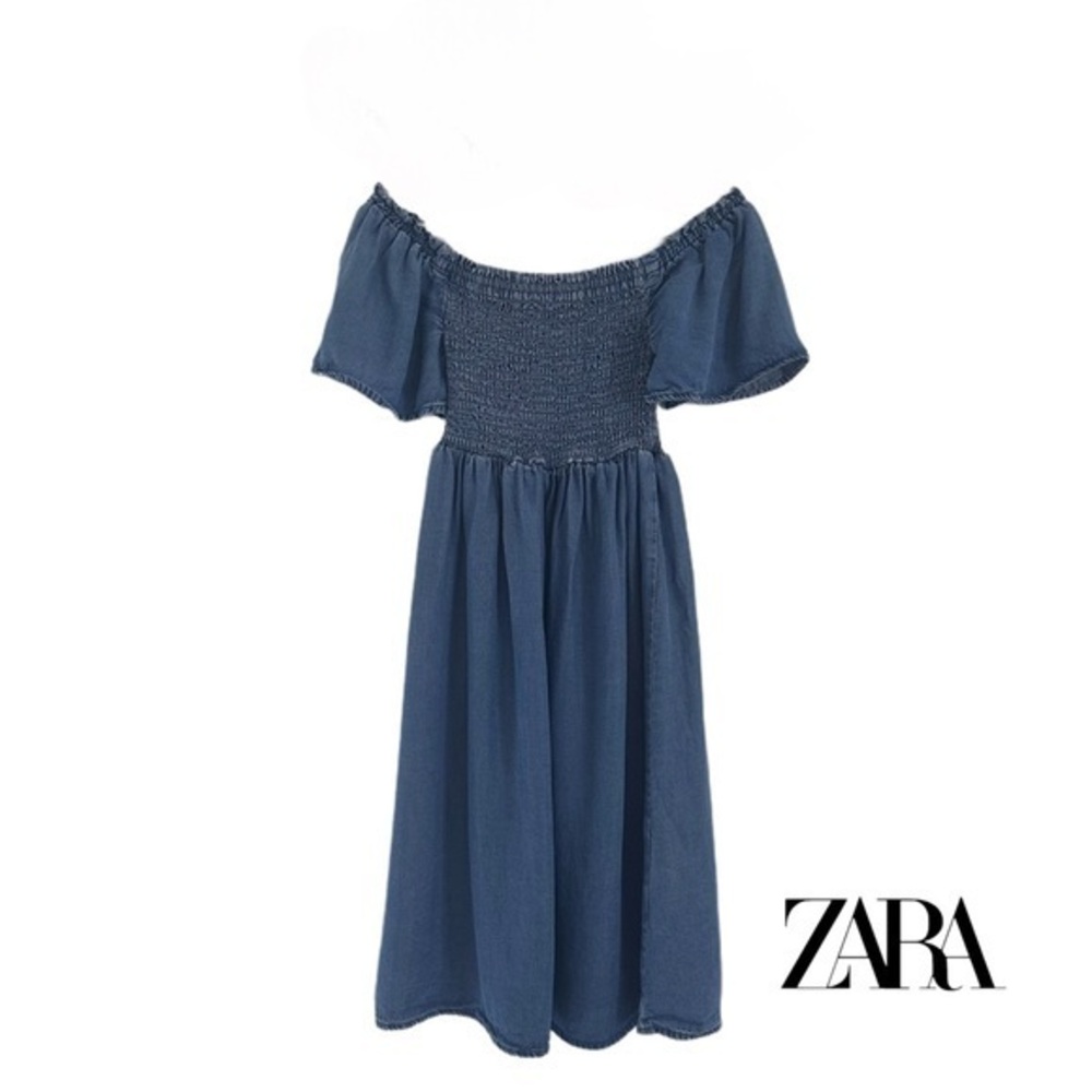 Zara girls off the shoulder dress size 8